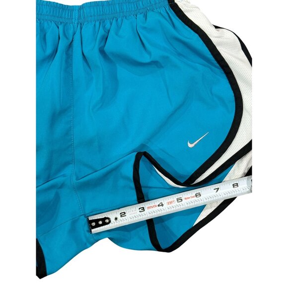 Nike Dri-Fit Athletic Shorts Women’s Size S Blue Lined Mesh Sides Running - Picture 6 of 10
